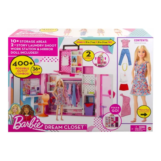 Barbie Set De Closet Con Muñeca