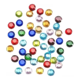 Multi Color Hot-fix Glass Stones 4mm / Cristales De Colores Multi Color Hot-fix Glass Stones 4mm / Cristales De Colores