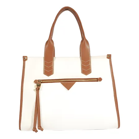 Bolsa Schutz Shopping Grande Em Lona Alça Mão Fixa Ava