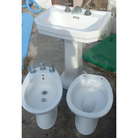 Juego Baño Blanco Usado