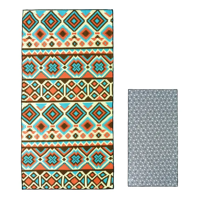 Toalla Microfibra Turtle Diseño Doble Faz (160x80) + Bolso