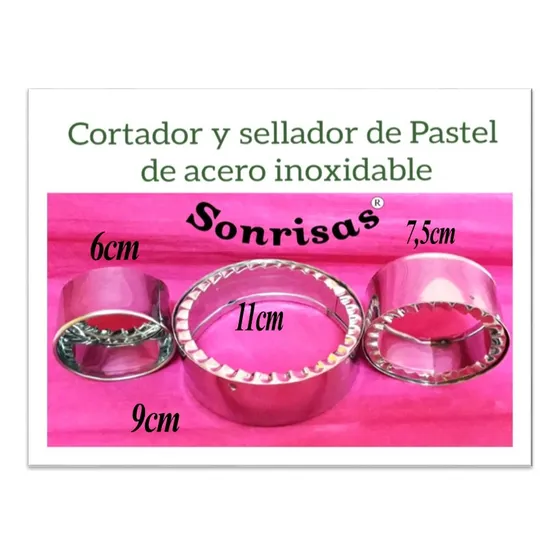 Cortador Y Sellador De Pasteles Redondos Grandes