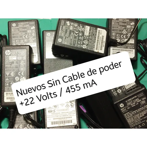 Adaptador Para Impresora Hp 22 Volt /455 Ma,sin Cable De Pod