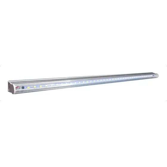 10 Pz Tubo Led 120cm 18w Base Aluminio Con Accesorios Ml Color Mica Transparente Luz Calida (amarilla)