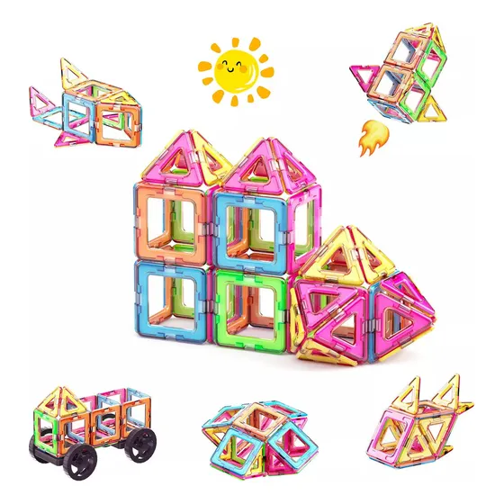 Juguete Niños Bloques Magnéticos Construcción 60pcs