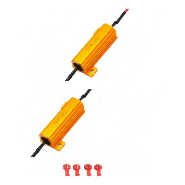 2 Resistencias Para Luces Led Con Uniones 50w 6ohm
