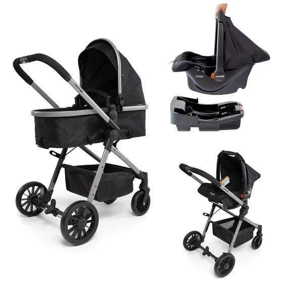 Carrinho Bebê Conforto E Base 3 Em 1 Voyage Kit Completo