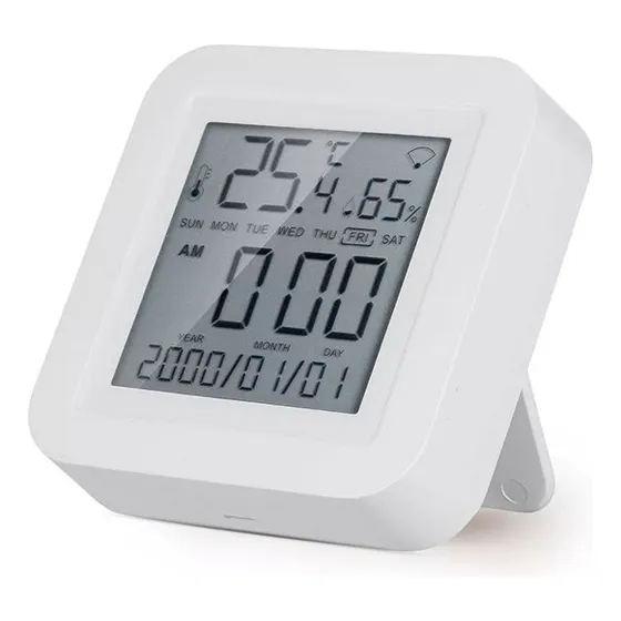 Reloj Sensor Int. Temperatura Humedad Wifi Tuya Alexa Mod2