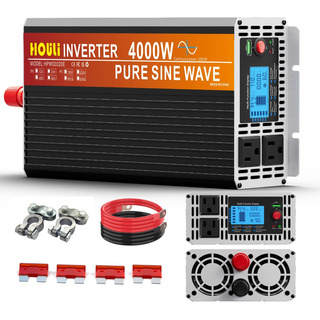 Convertidor Inversor De Corriente Onda Pura 12v A 110v 4000w Convertidor Inversor De Corriente Onda Pura 12v A 110v 4000w