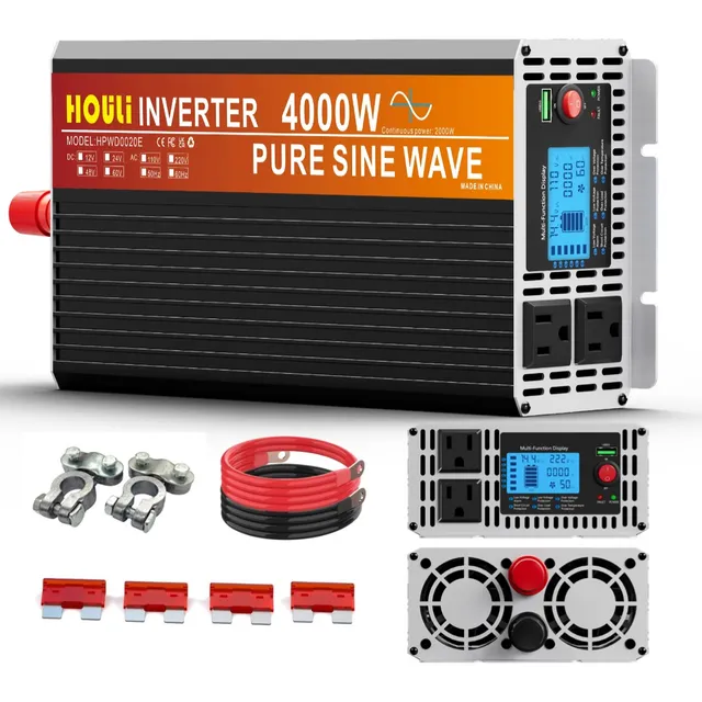 Convertidor Inversor De Corriente Onda Pura 12v A 110v 4000w
