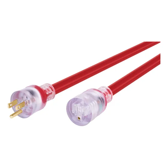 Extensión Reforzada Aterrizada 10 M 3x12 Awg Para Exteriores