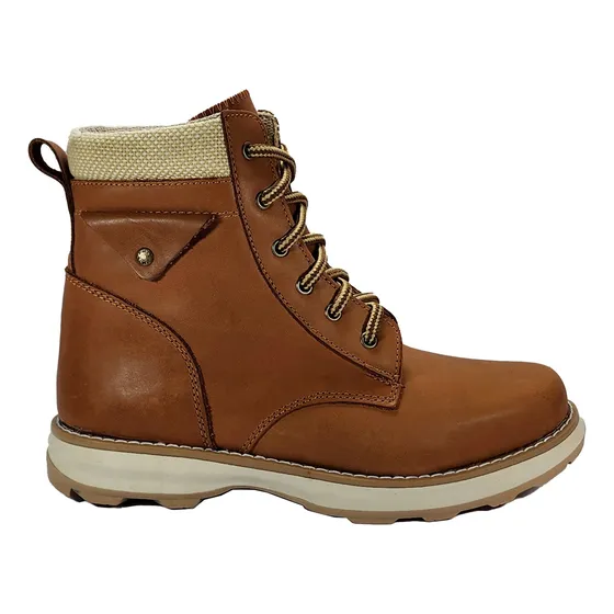 Borcego Plumitas Acordonados Cuero Vacuno Moda Chicos