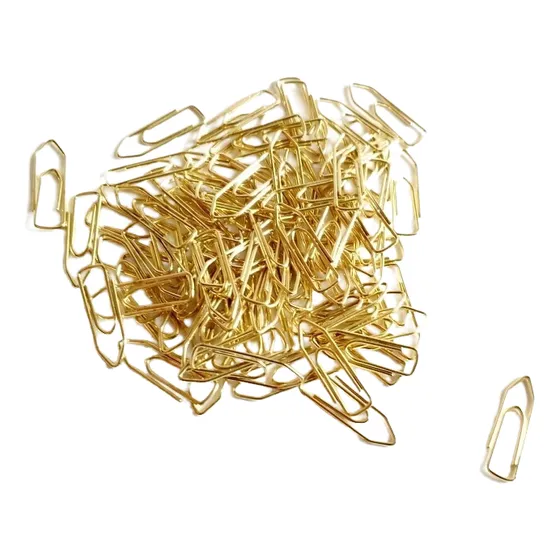 Mini Clips Dourado Nº05  Cx.150 Unidades Ideal Para Convites