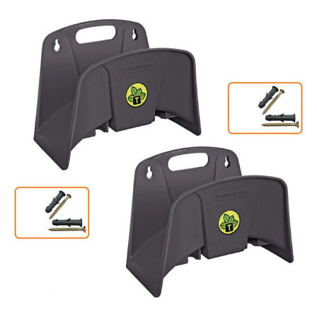 2 Suportes De Mangueira De Parede Tramontina - Kit Fixação - Tramontina 2 Suportes De Mangueira De Parede Tramontina - Kit Fixação - Tramontina