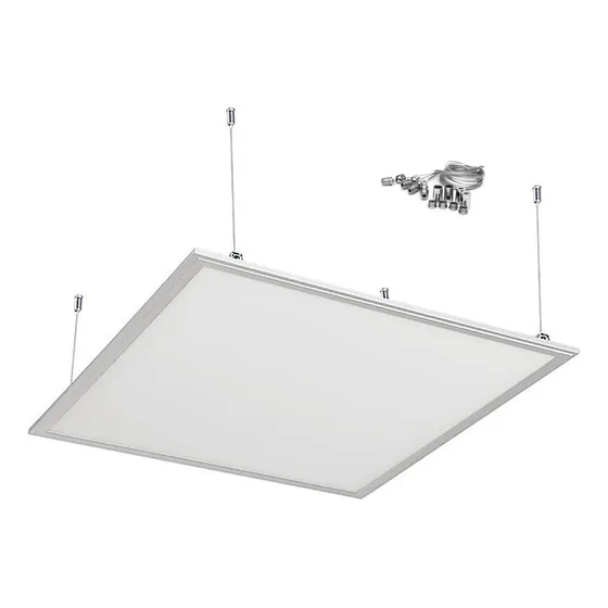 Panel Led Colgar Cuadrado 60x60 48w Incluye Kit Colgante Suspensión Panel Led Moderno Marco Blanco A 220v