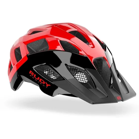 Capacete Rudy Project Crossway Preto/vermelho Brilha In Mold