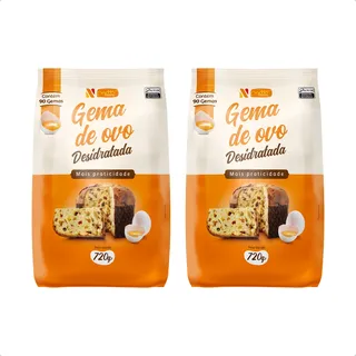 2x Gema De Ovo Desidratado 720g (180 Gemas) Netto Alimentos 2x Gema De Ovo Desidratado 720g (180 Gemas) Netto Alimentos
