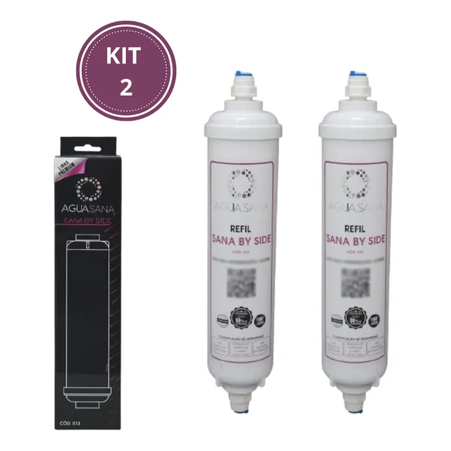 Kit 2  Refil Compatível Side By Side Polar Wp1000 Wp2000