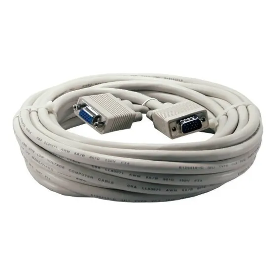 Cable Para Monitor Vga Macho  Hembra Longitud 10 Metros