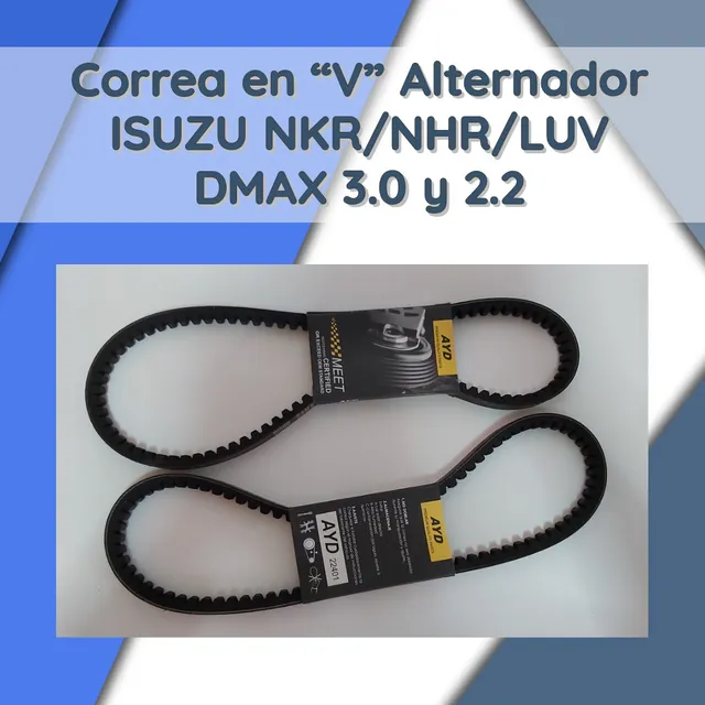 Correa En V  Alternador Nkr/nhr/luv Dmax 3.0 Y 2.2 