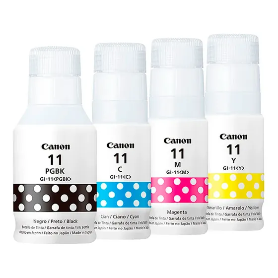 Kit De 4 Tintas Canon Gi-11 G3160 G2160 G4170 G3170 G2170