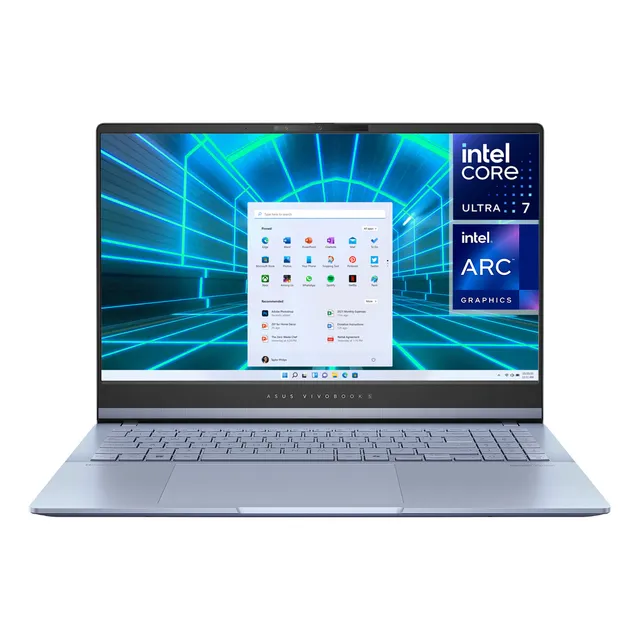 Laptop ASUS Vivobook S15 Intel Core Ultra 7 155H Intel Arc 16GB RAM 1TB SSD OLED 15.6" Windows 11 Home Teclado en Ingles