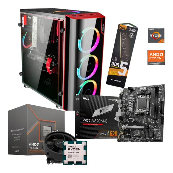 Computadora Gamer Ryzen 5 8500g 16gb Ram Drr5 256gb Ssd W11