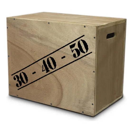 Cajón De Salto Reforzado Fitness 3 Alturas 30x40x50