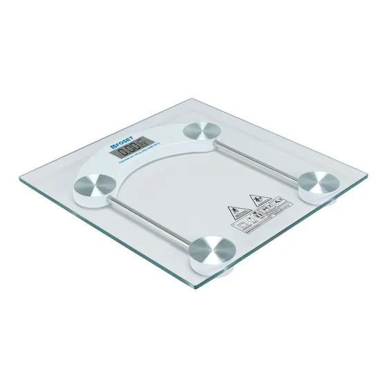 Báscula digital 180kg para baño, vidrio templado Foset BASC-180T