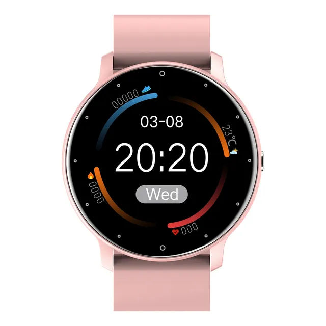 Smartwatch Genérico Zl02, Pantalla Tft Táctil, Correa Rosa