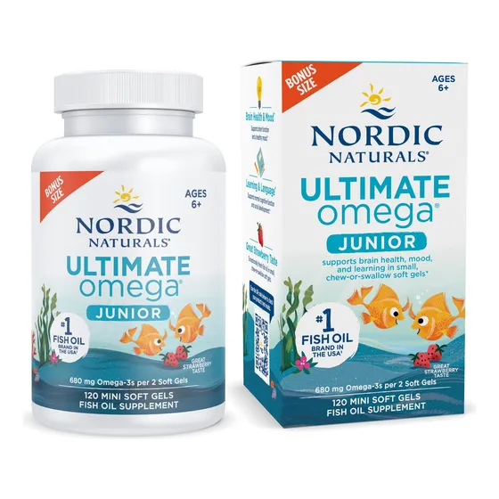 Omega 3 Nordic Naturals Ultimate Omega Niños Frutllia 120cap