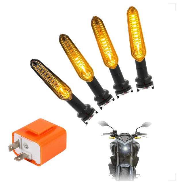 Pisca Seta De Led  Sequencial Com Relé Mt 03 07 09 Fz150 250