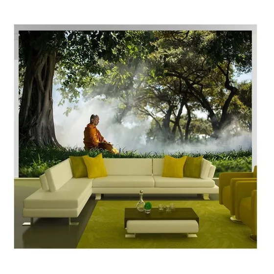Adesivo De Parede Relax Meditação Árvore 3d 4m² Rlx62