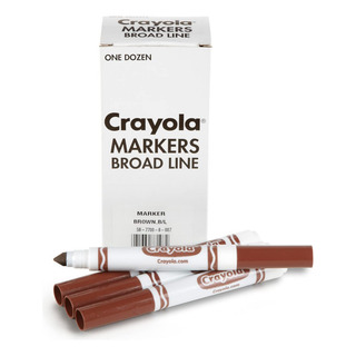 Rotuladores Crayola Broad Line, Marrones, 12 Unidades, Marca Rotuladores Crayola Broad Line, Marrones, 12 Unidades, Marca