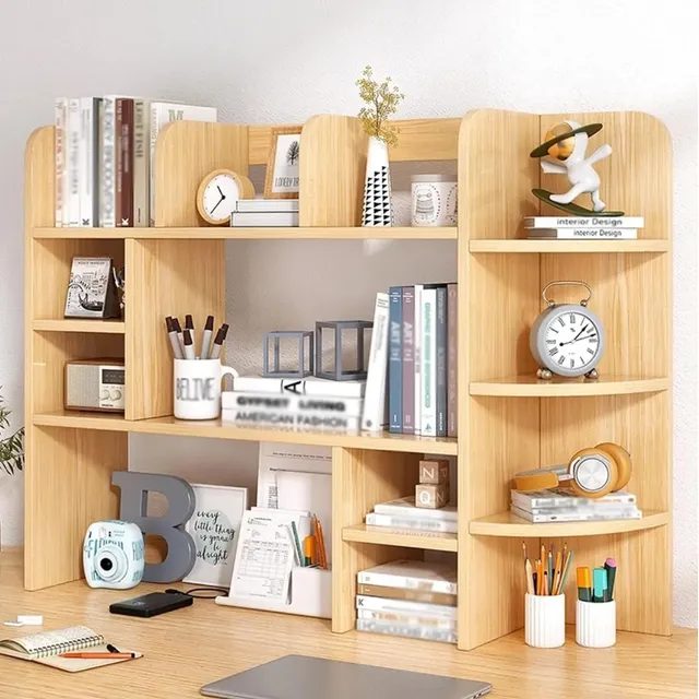 Librero Y Mueble Organizador Estante Para Libros Multifuncio Color Madera Guadalupegutierrezj