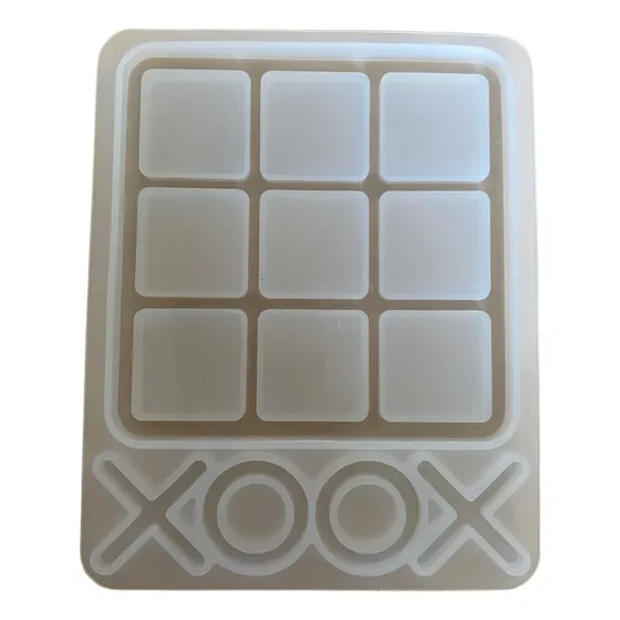 Molde Silicona Juego Ta Te Ti Resina Ideal Souvenir