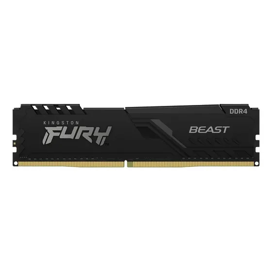 Memória RAM Para PC DDR4 3200mhz Cl16 32GB 1x32gb Kingston Fury Beast KF432C16BB/32 Cor Preto