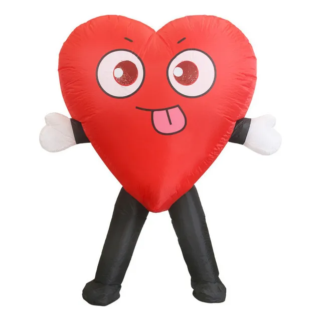 Ay Disfraz Inflable Up Con Forma De Corazón, Mascota Love