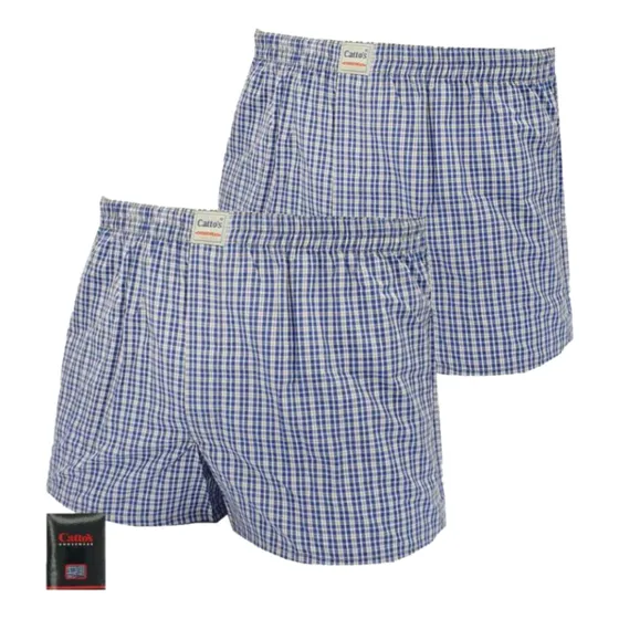 Boxer Escocés Catoss Tela Algodón 100 % Calzoncillo X Pack