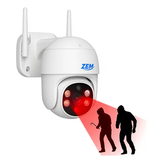 Camera Segurança Wifi 360 Graus Prova D'água Jortan C/alarme