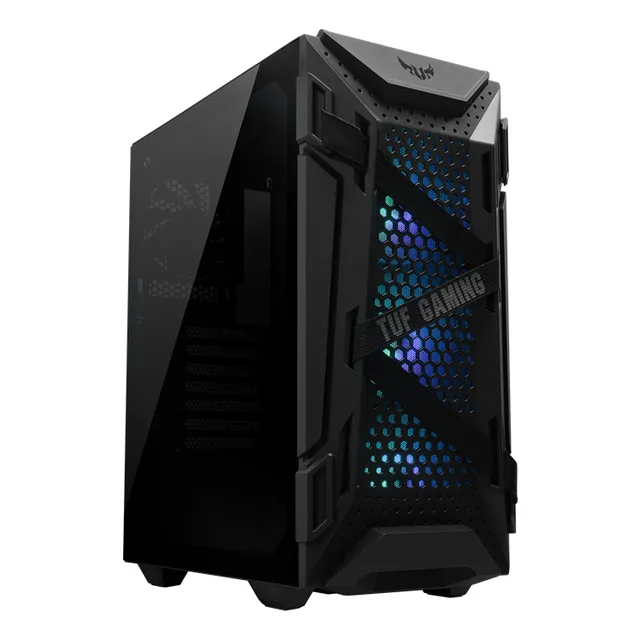 Gabinete Asus Gt301 Blk Argb Midtower Atx Microatx Miniitx