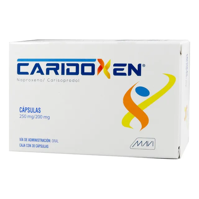 Caridoxen Cápsula 250 Mg/200 Mg, 30 Cápsulas