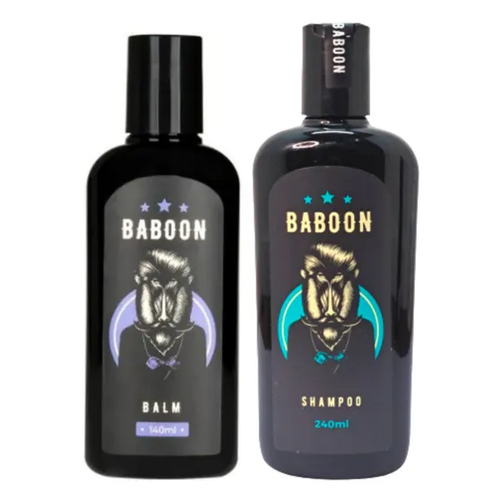Kit Produtos Barba Shampoo 240 Ml + Balm 140 Ml