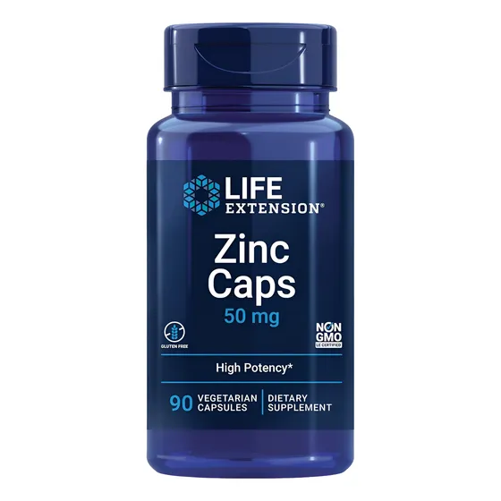 Zinc Premium 50mg 90c Alta Potencia Inmunidad Life Extension