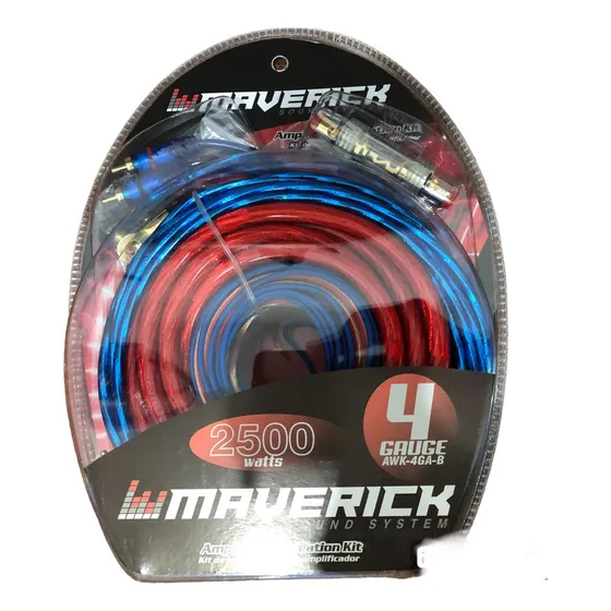 Kit De Cables Instalación Potencia 4 Gauge 2500 W Maverick