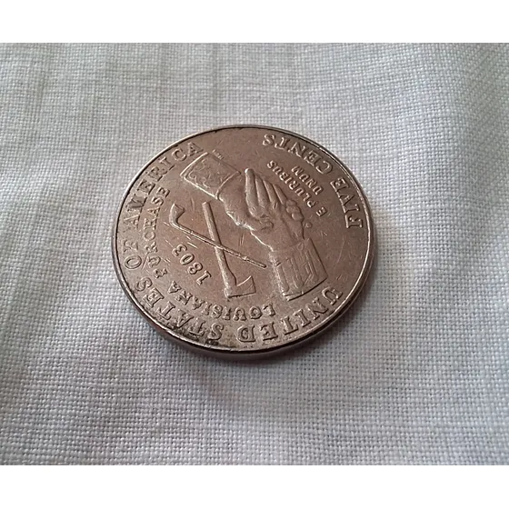 Moeda 5 Cents 2004 Eua Original Antiga