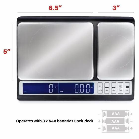 Peso Balanza Digital 2 En 1 1g A 10kg Y 0.01g A 300gr Unica