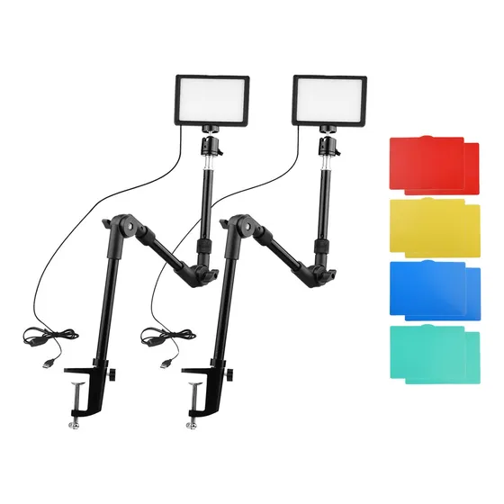 1 Kit De Luces Led De Videoconferencia Andoer Usb