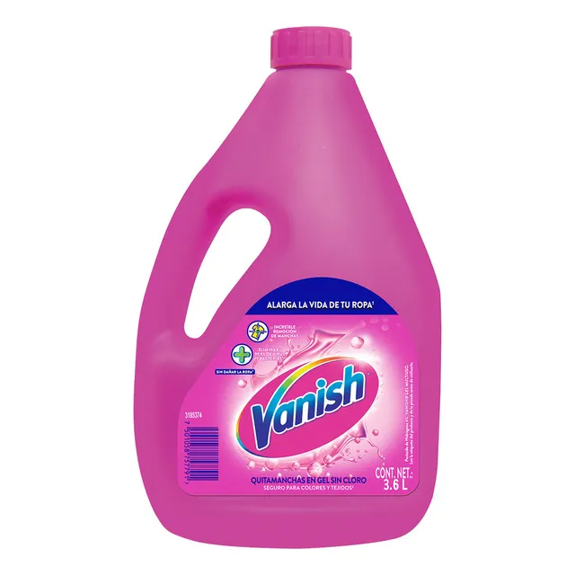Quitamanchas Vanish Gel Multiusos Sin Cloro Botella 3.6 litros