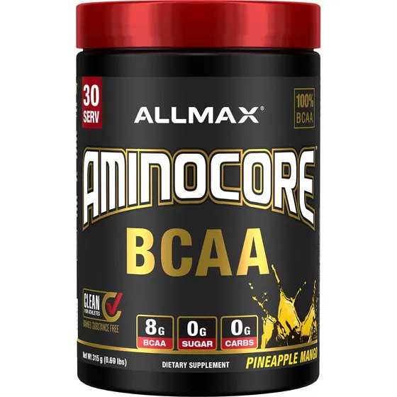 Allmax Nutrition Aminocore Bcaa En Polvo, 8,18 Gramos De Ami
